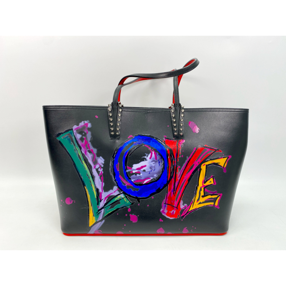 クリスチャンルブタン LOVEプリント カバタ トートバッグ ABランク