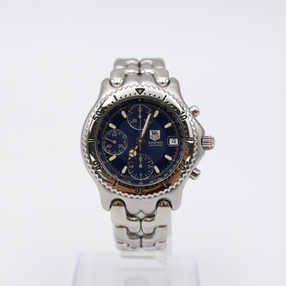 タグホイヤー セル クロノグラフ ブルー文字盤 SS/AT CG2111 ABランク