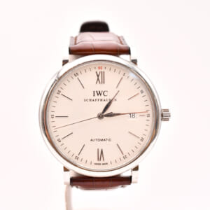 IWC ポートフィノ デイト シルバー文字盤 SS×革/AT IW356501 買取実績【買取日：2025年1月29日】