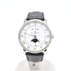 ブランパン ヴィルレ コンプリートカレンダー ムーンフェイズ 白文字盤 SS×レザー/AT 6654-1127-55B 買取実績【買取日：2025年1月28日】