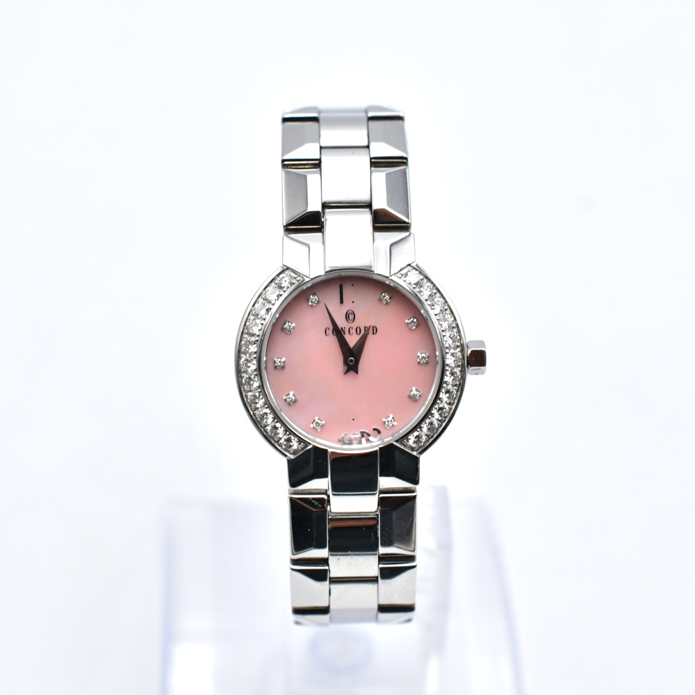 コンコルド ピンクシェル文字盤 SS/QZ 14.G4.1843.S Bランク