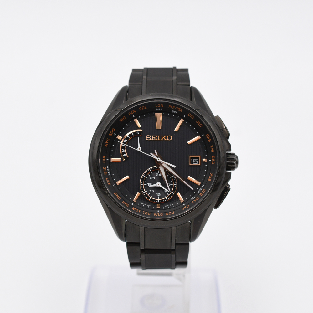 セイコー ブライツ 黒文字盤 Ti/ソーラー 8B63-0AV0 ABランク