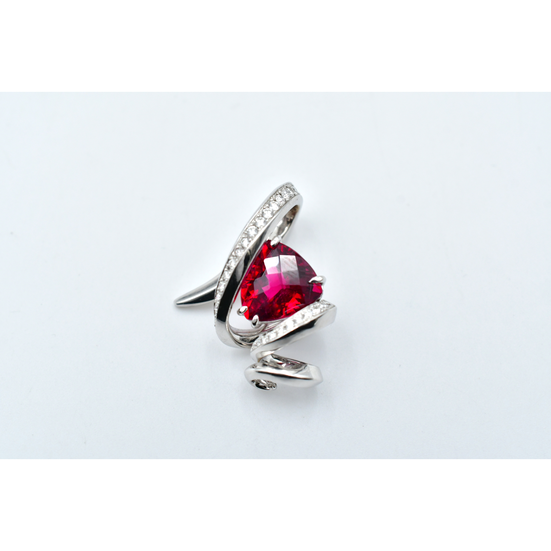 イサコキクチ トルマリンダイヤネックレス K18WG 5.10ct 0.43ct 買取 