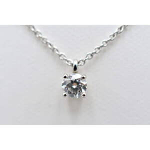ティファニー ソリティア ダイヤネックレス Pt950