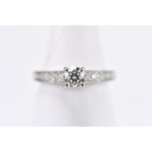 カルティエ ソリテール ハーフエタニティ ダイヤリング Pt950 0.34ct G/VVS2/3EX/N 買取実績【買取日：2025年2月21日】