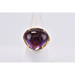 ブルガリ メディテラネアン アメジストダイヤリング Au750YG 346356 買取実績【買取日：2025年2月19日】