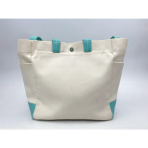 ティファニー 2WAYトートバッグ ティファニーブルー×オフホワイト レザー×キャンバス 買取実績【買取日：2025年3月15日】