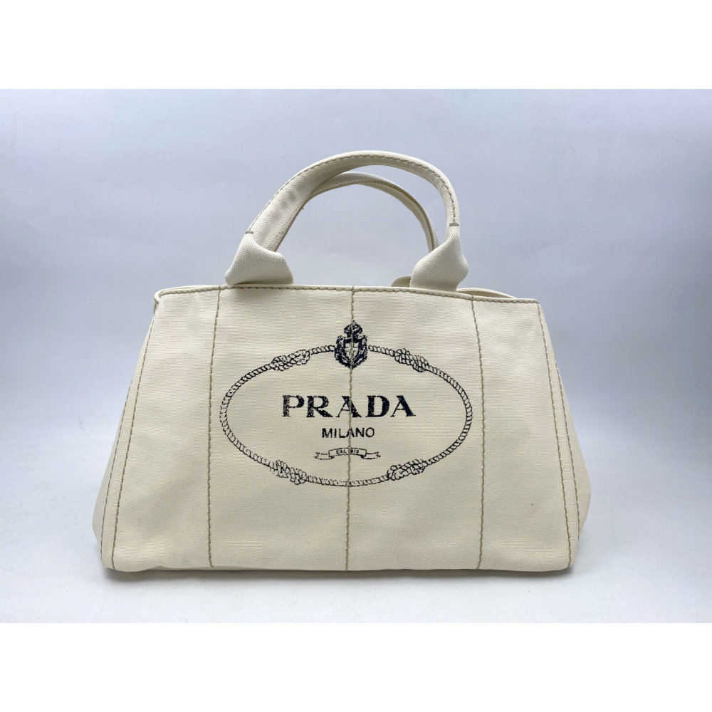 PRADA プラダ カナパ ベージュ L