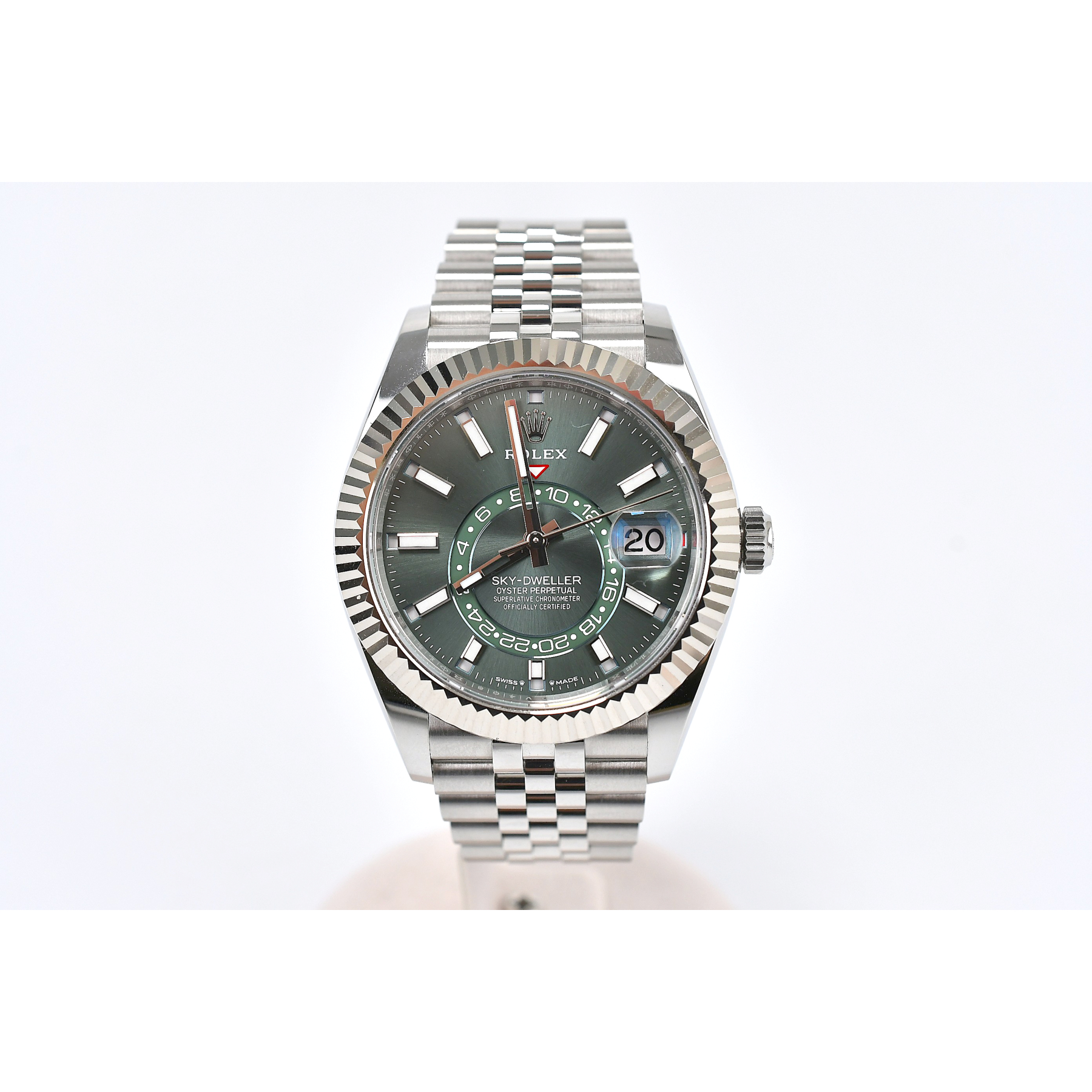 みんとページ ロレックス スカイドゥエラー ミントグリーン文字盤 ジュビリーブレス