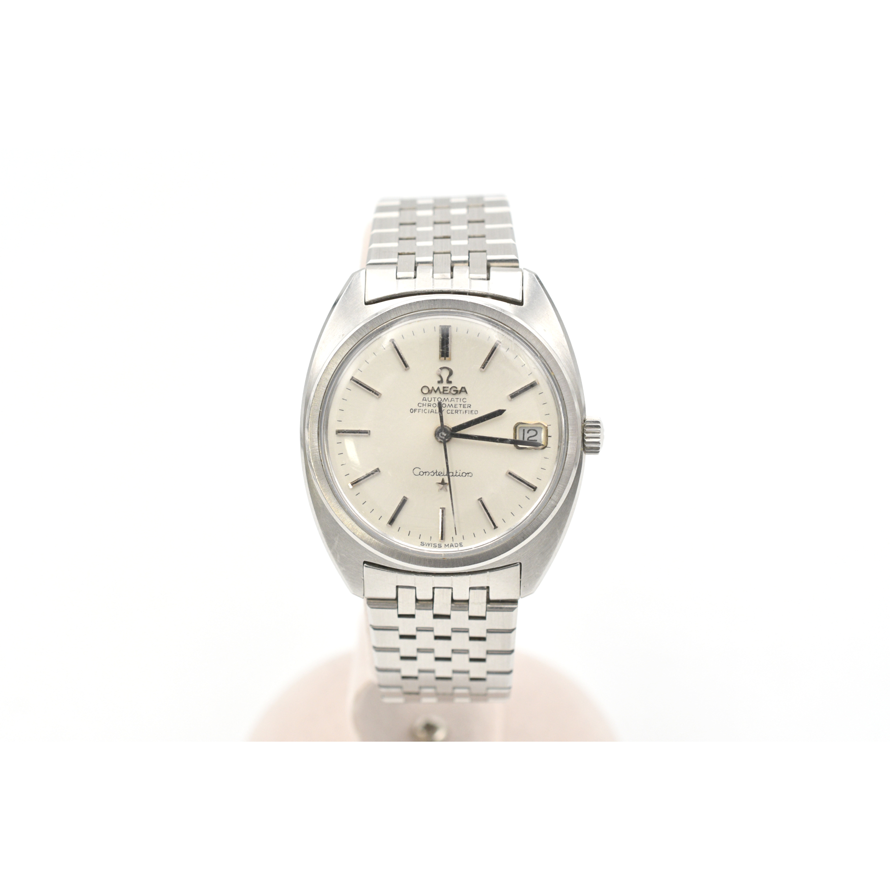 オメガ AT コンステレーション デイデイト シルバー 1円～ ファッション オメガ AT コンステレーション デイデイト シルバー