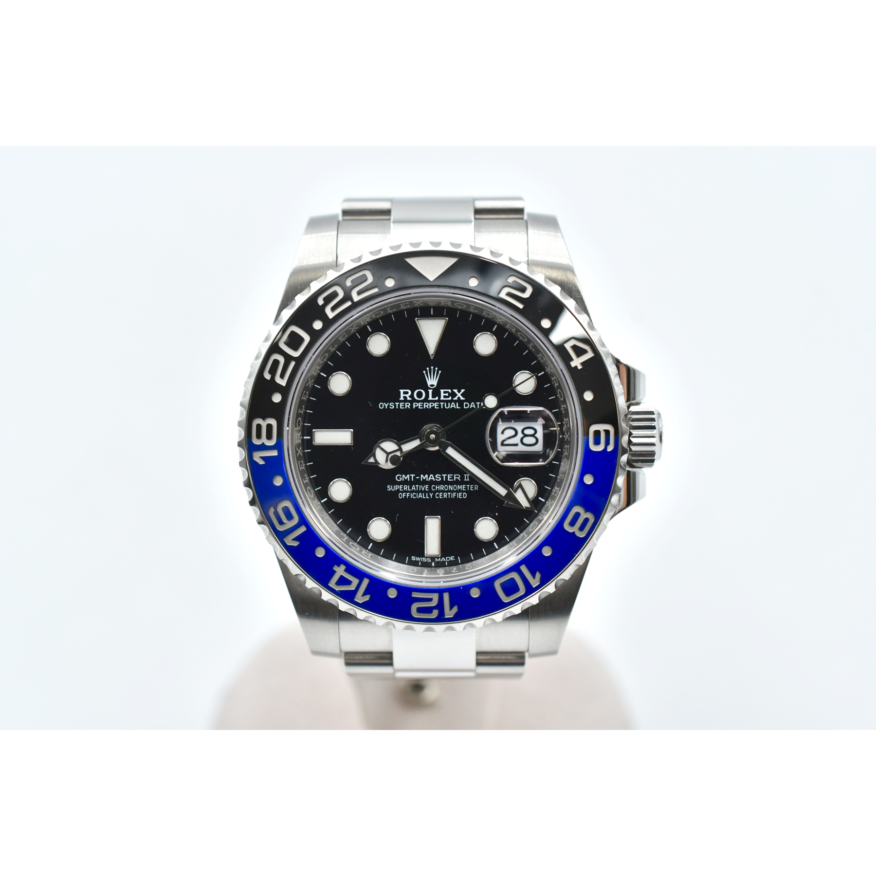 ロレックス GMTマスターⅡ 黒文字盤 SS/AT 116710BLNR ABランク