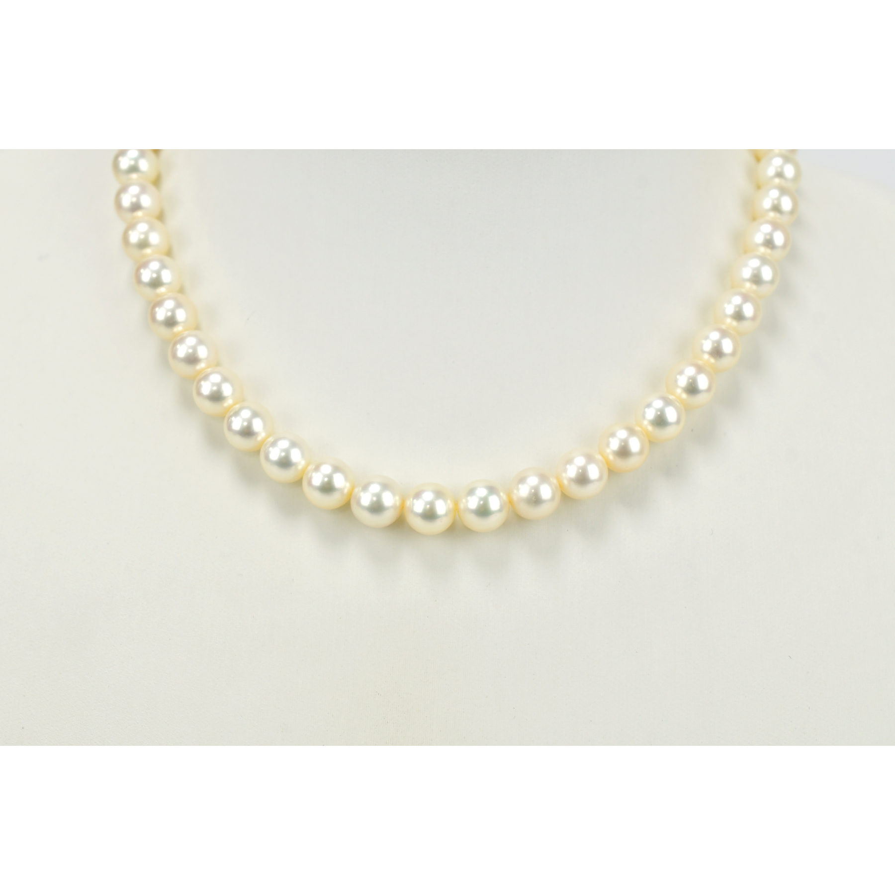 ミキモト パールネックレス K18WG 8.1mm Bランク