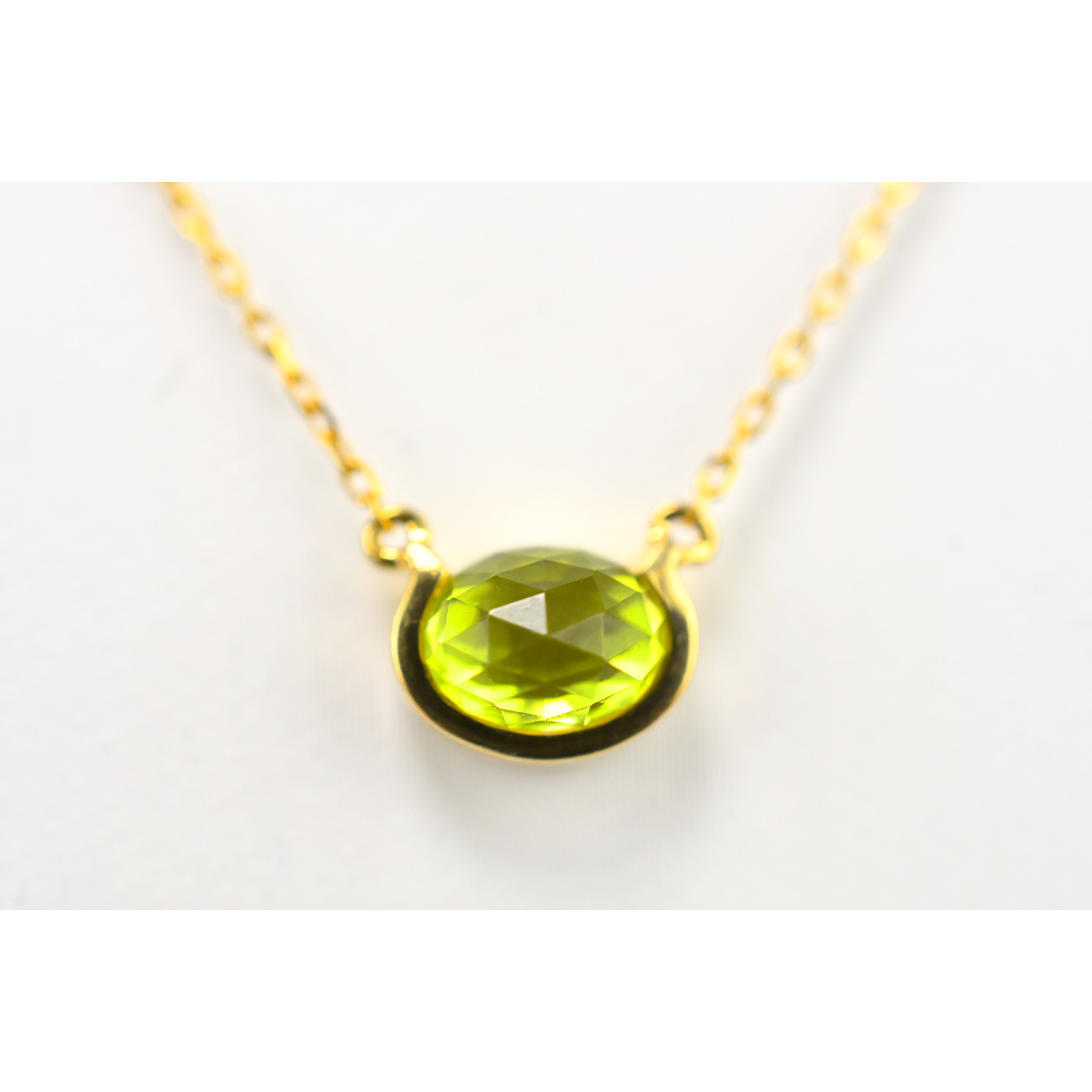 タサキ ペリドットネックレス K18 Bランク