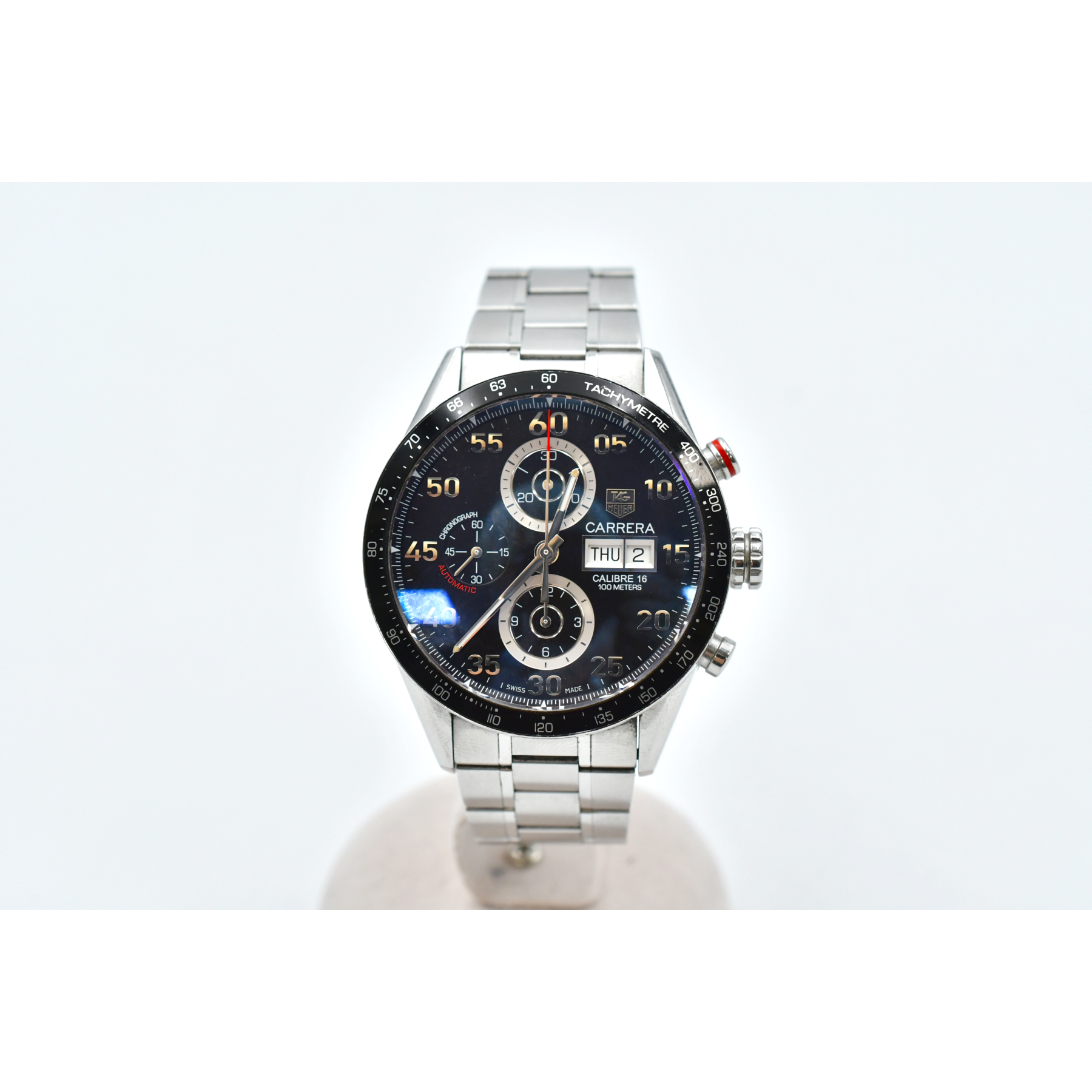 タグホイヤー カレラ キャリバー 16 黒文字盤 SS/AT CV2A10 買取実績
