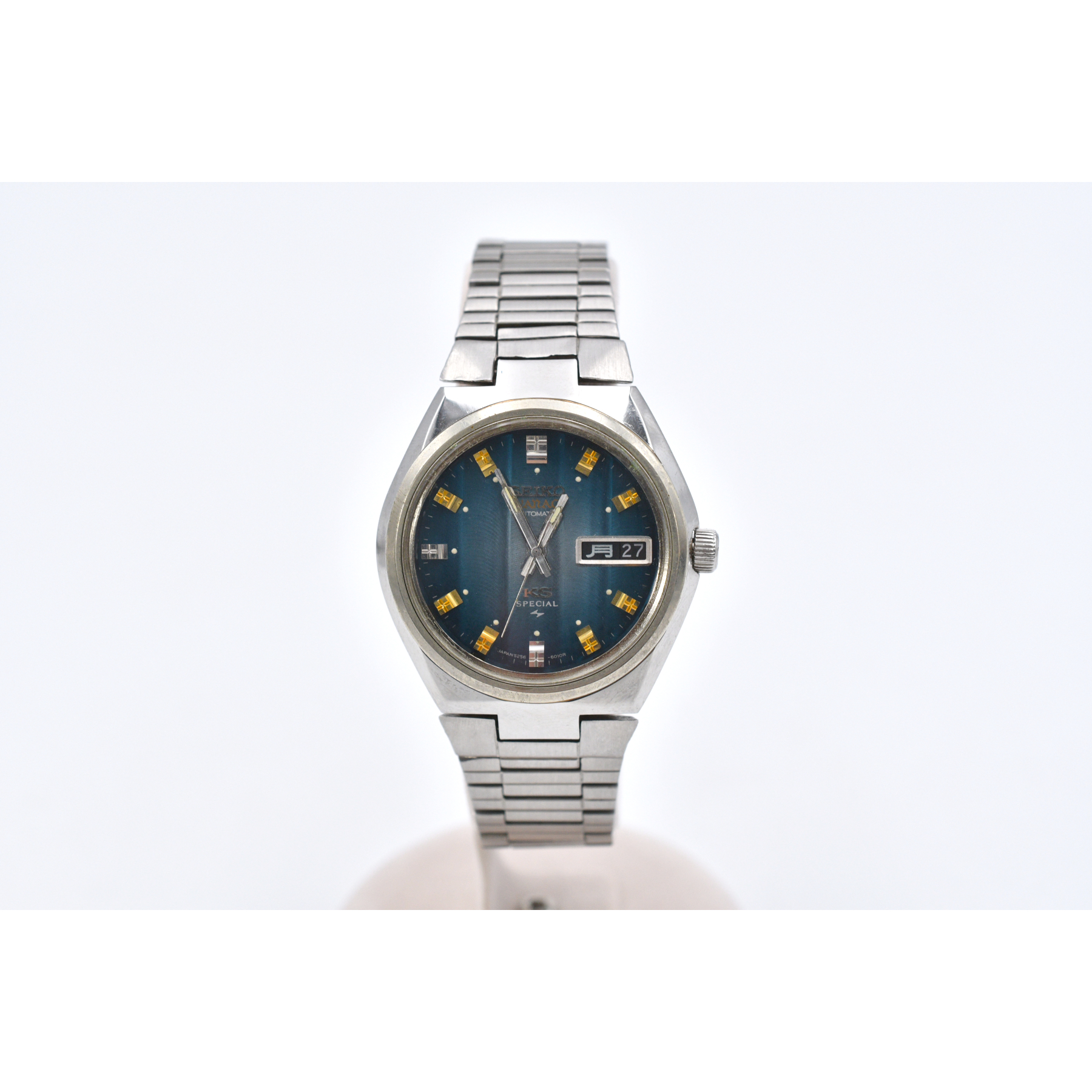 セイコー キングセイコー バナック デイデイト ブルー文字盤 SS/AT