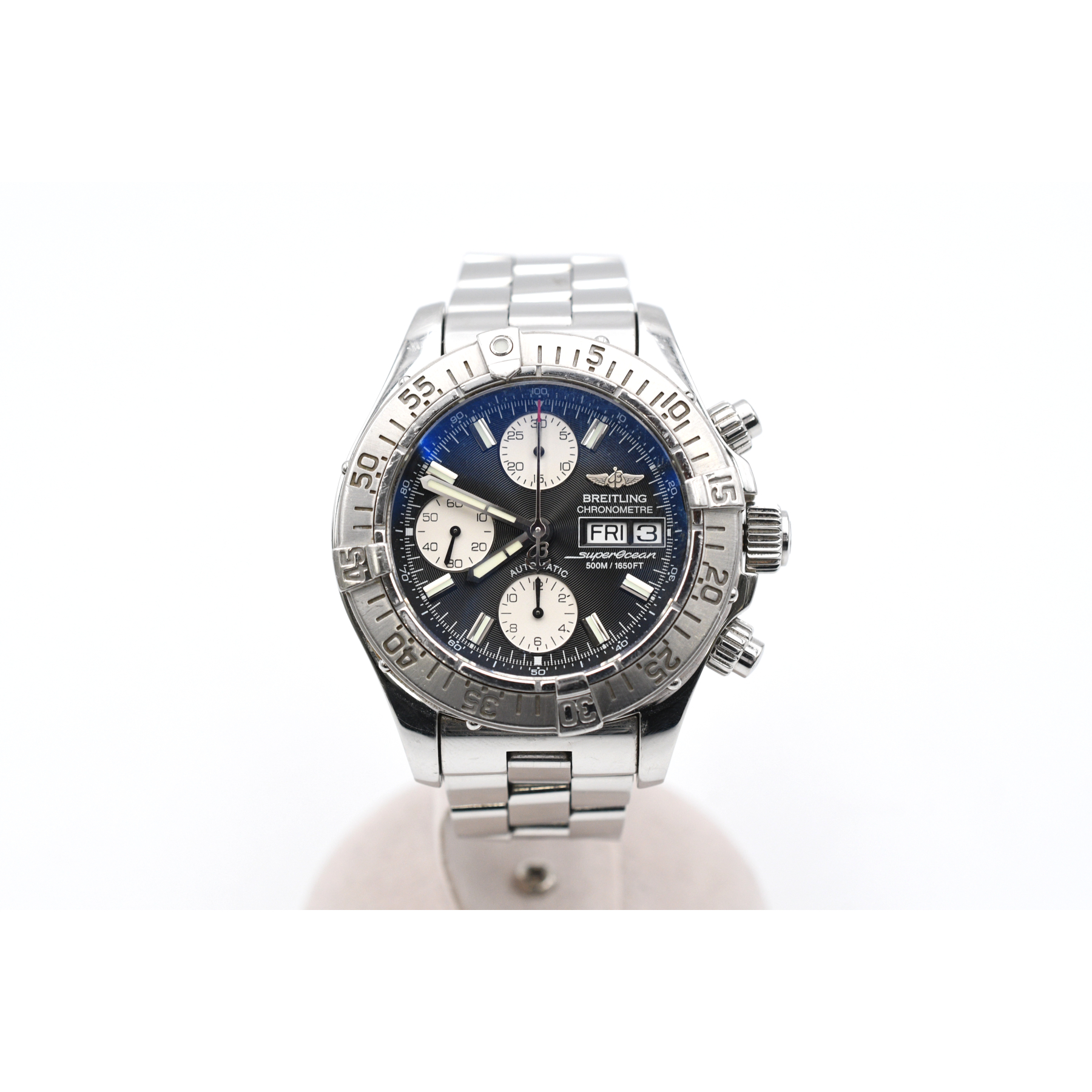 ブライトリング スーパーオーシャンクロノグラフ 黒文字盤 SS/AT A111B83PRS Bランク