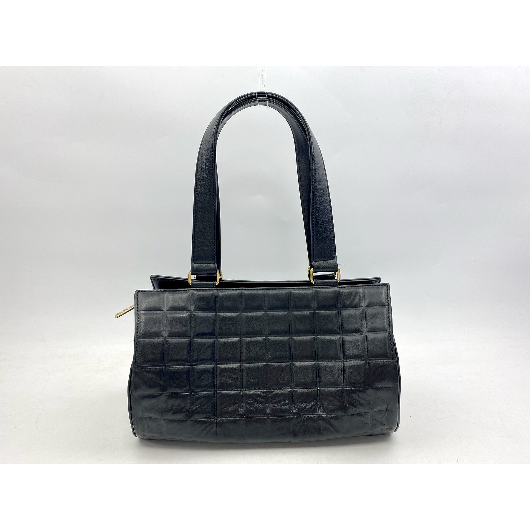 シャネル チョコバー ラムスキン ハンドバッグ CHANEL シャネル チョコバー ハンドバッグ ラムスキン ブラック