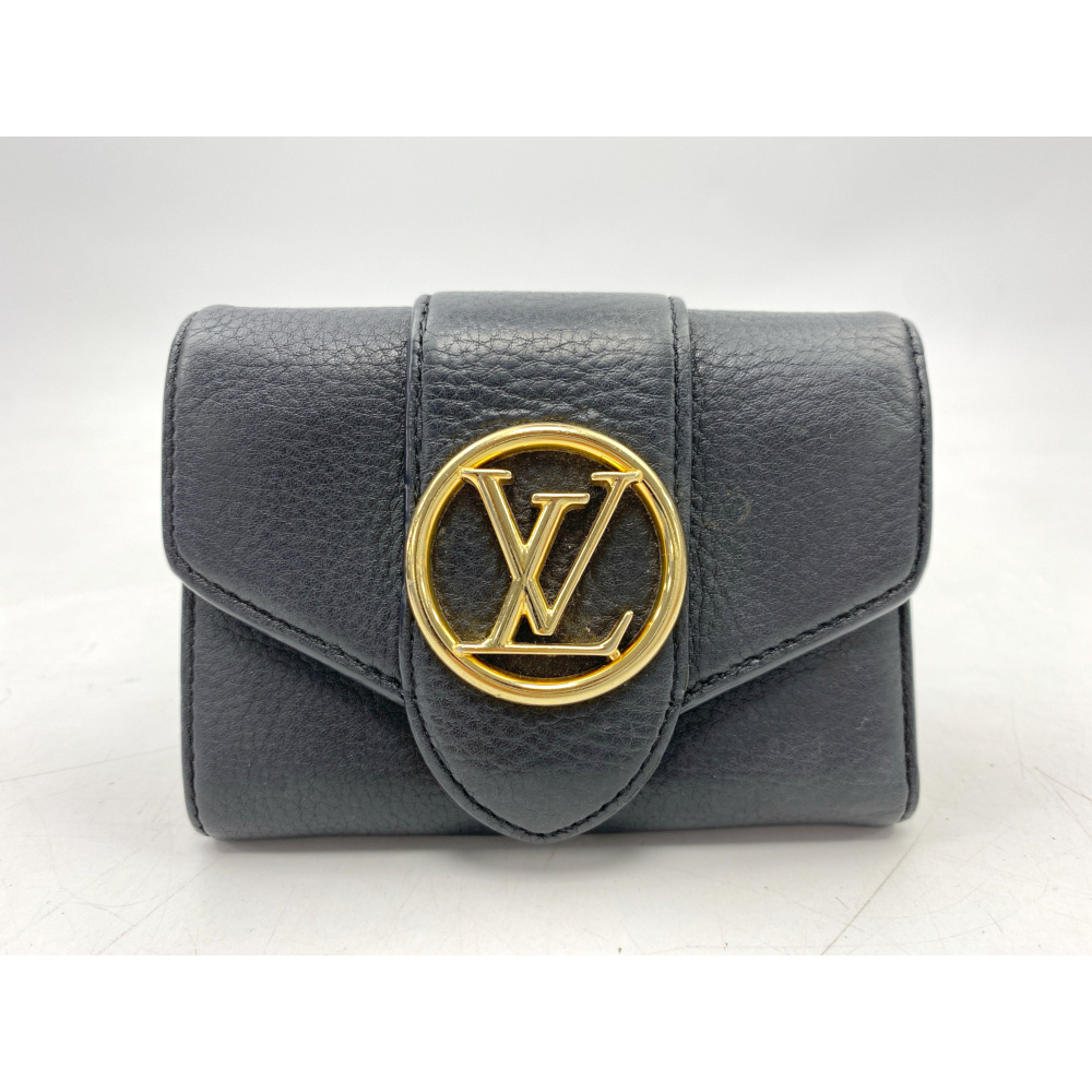 最終価格LOUIS VUITTONルイヴィトン　ポルトマネジュールほぼ未使用 ルイ・ヴィトン ポルトフォイユLV ポンヌフ コンパクト ノワール