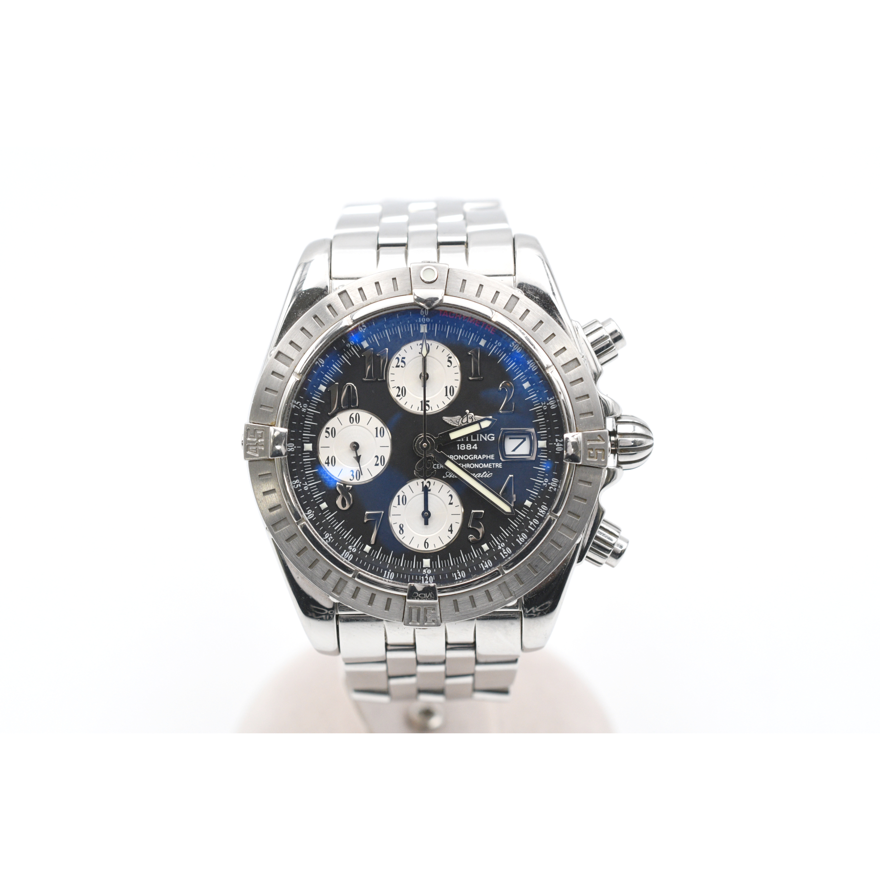 ブライトリング クロノマット 黒文字盤 SS/AT A13356 Bランク