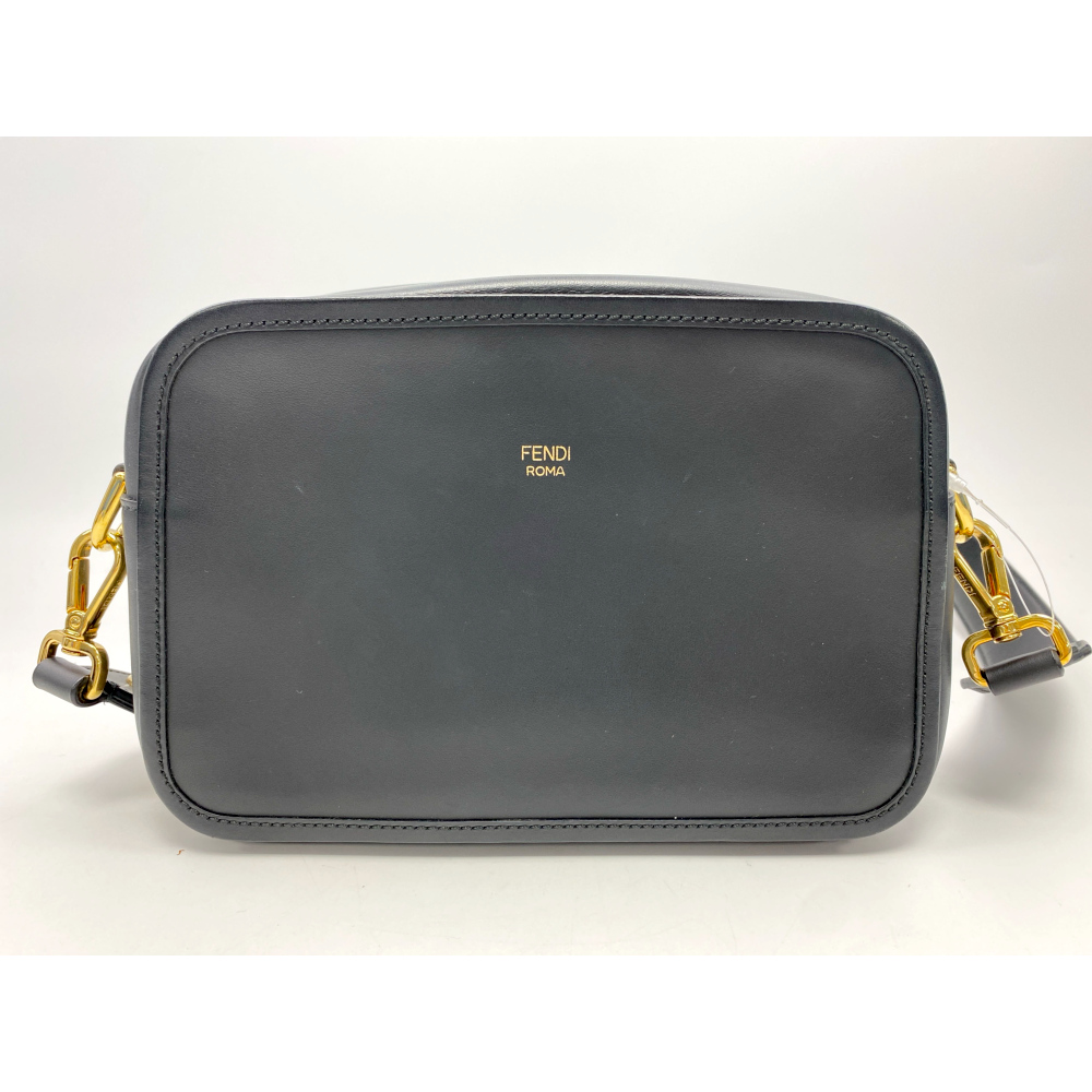 フェンディ キャム カメラバッグ 黒 レザー 8BT287 ABランク
