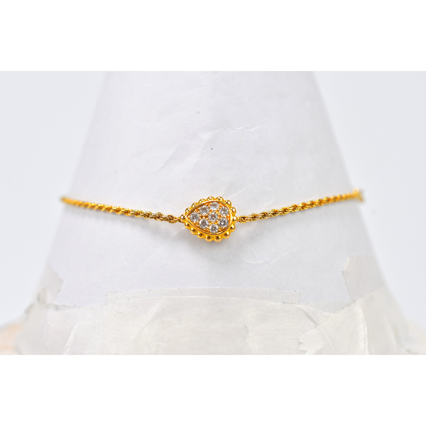 ブシュロン セルパンボエム ダイヤ ブレスレット Au750YG Bランク