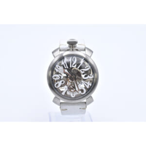 ガガミラノ マヌアーレ スケルトン文字盤 SS×レザー/手巻き 買取実績【買取日：2025年7月22日】