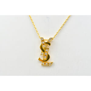 サンローラン YSLロゴネックレス K18 0.11ct 買取実績【買取日：2025年7月23日】