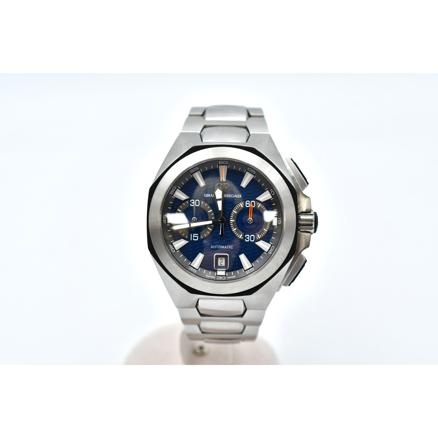 ジラール ペルゴ クロノホーク 青文字盤 SS/AT Bランク
