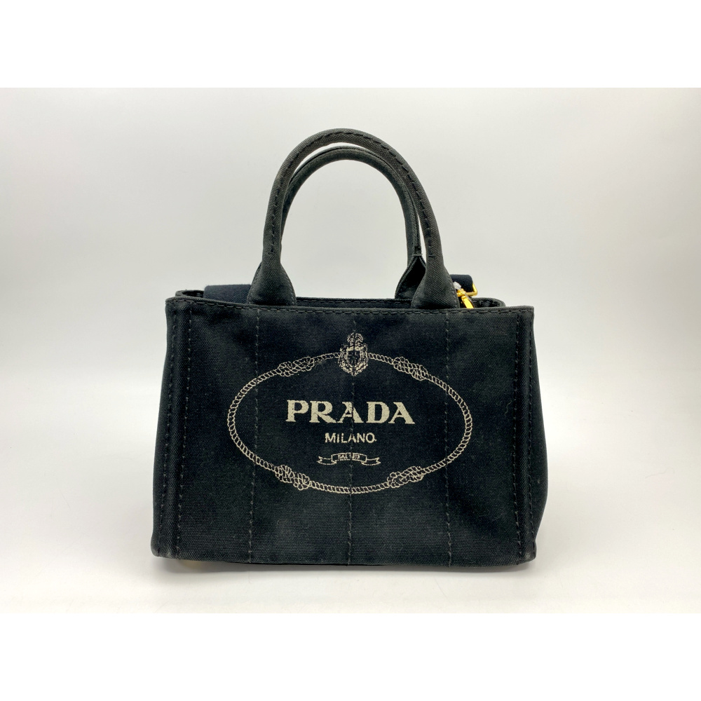 極美品✨プラダ　ハンドバッグ　ミニトートバッグ　ブラック　黒 PRADA - 極美品✨プラダ ハンドバッグ トートバッグ ブラック 黒
