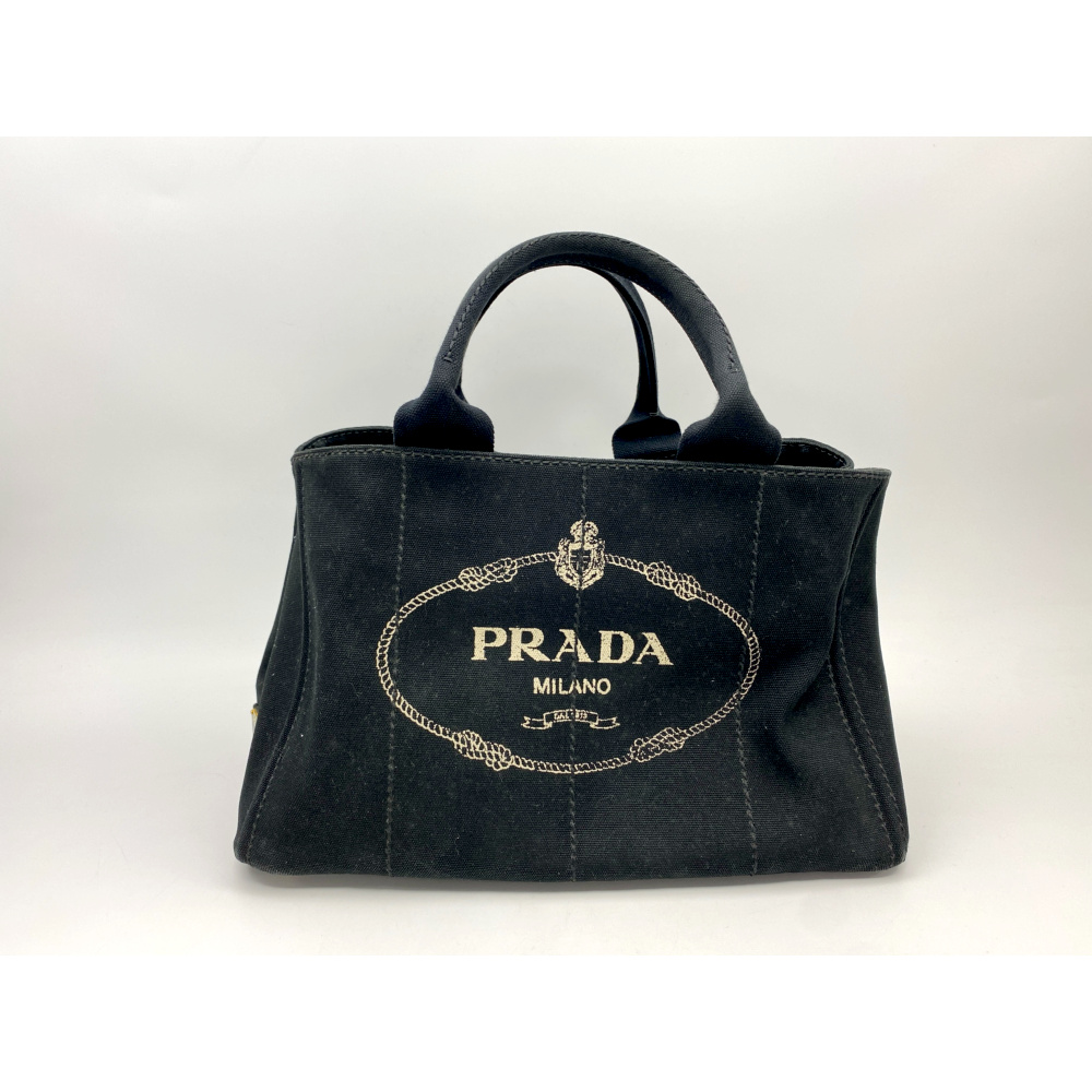 ★6日迄値下★PRADA★カナパ★ブラック★ショルダー付き★2way★ プラダ カナパ 2WAYショルダーバッグ 黒 デニム BN2642 買取実績