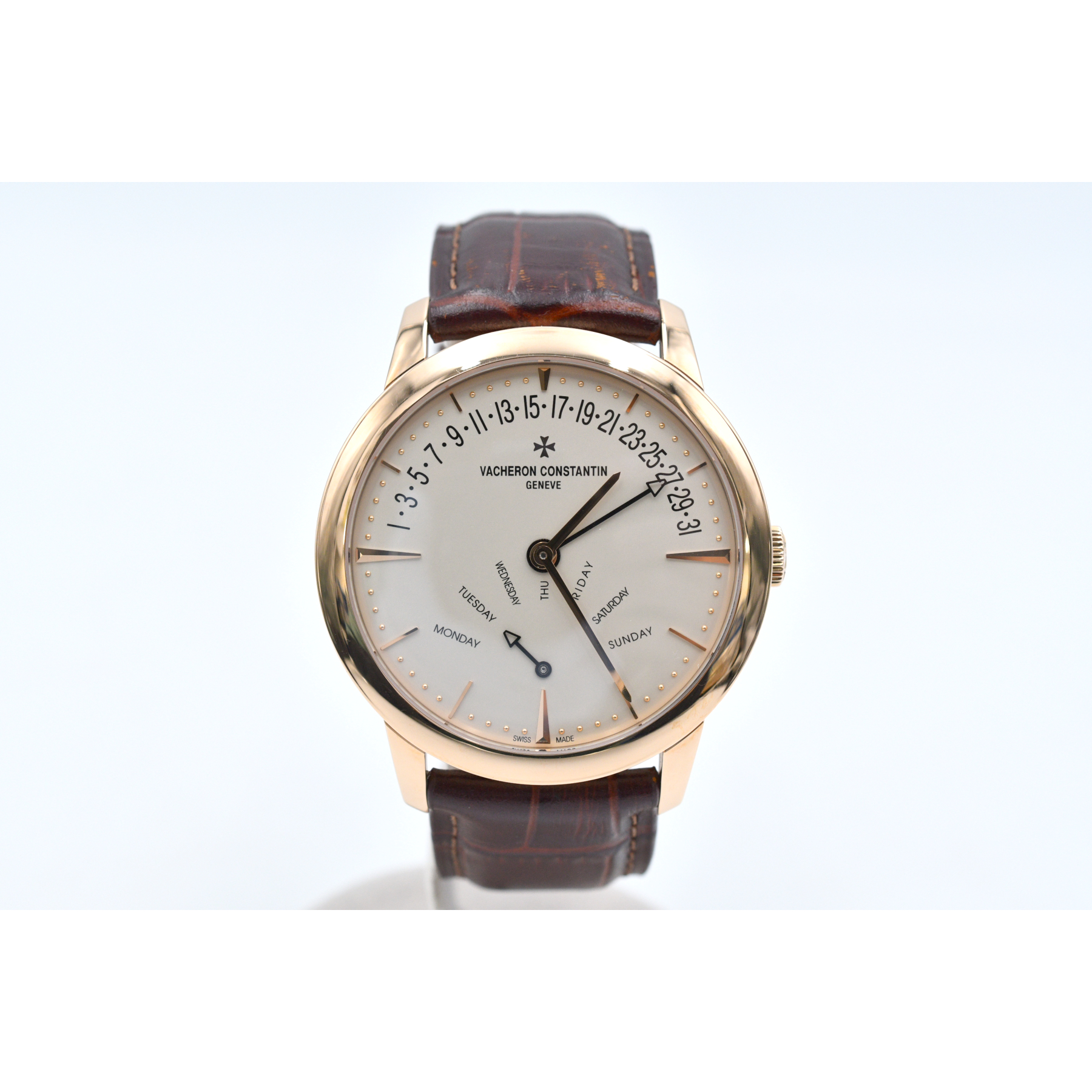 ヴァシュロン・コンスタンタン パトリモニー アイボリー文字盤 革ベルト×PG/AT Aランク