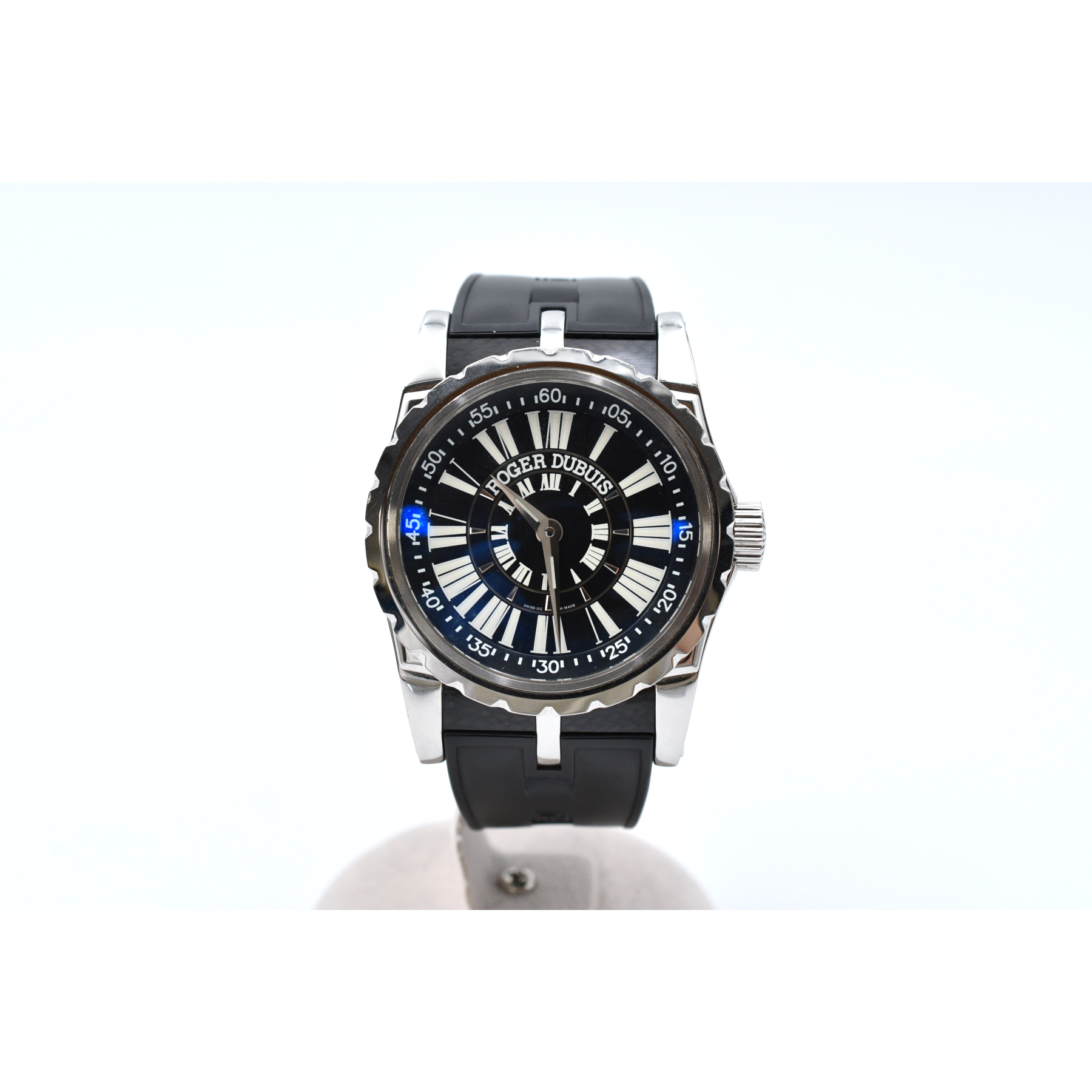 ロジェデュブイ シンパシー スポーツルック 黒文字盤 SS×ラバー/AT Bランク