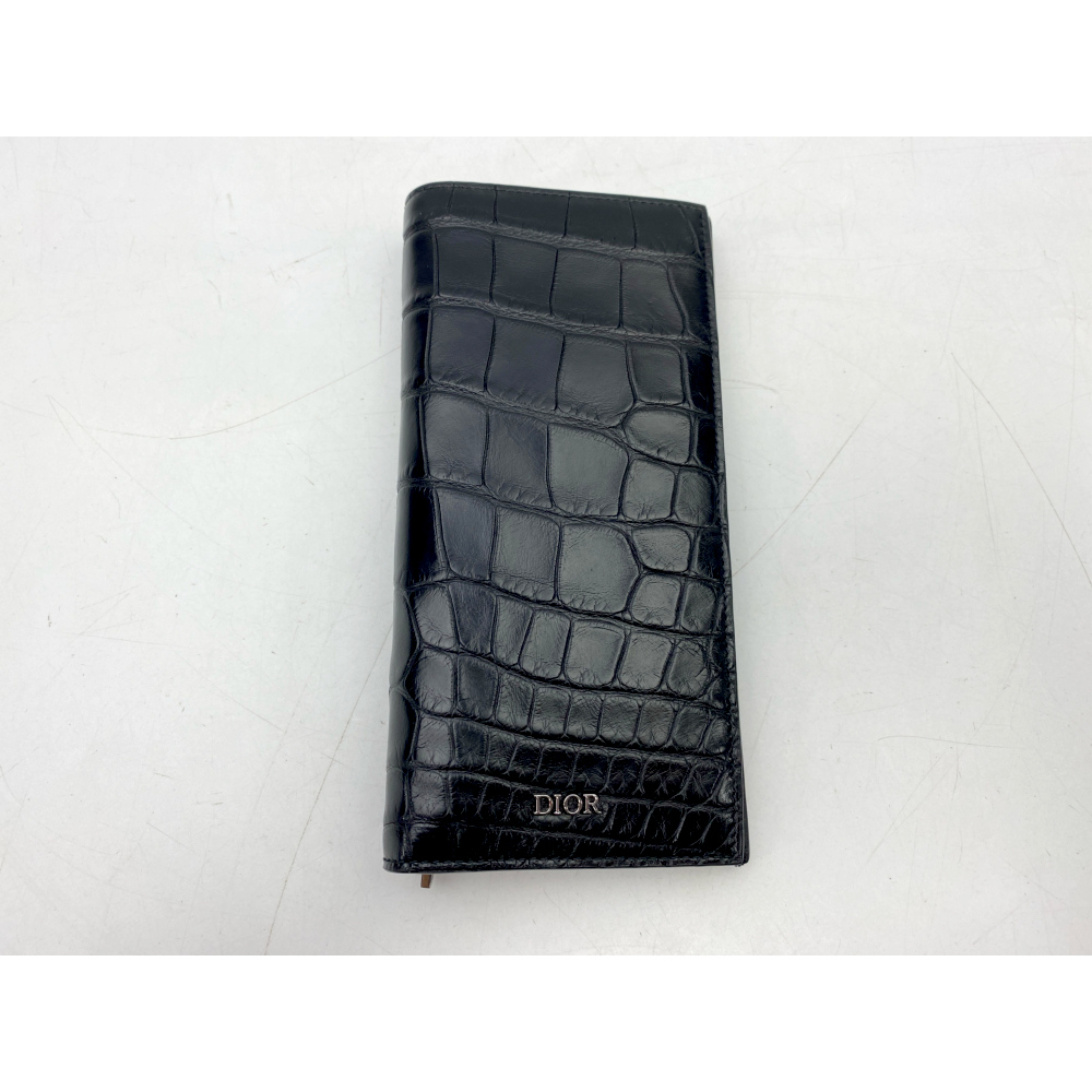 ディオール 二つ折り長財布 黒 クロコ 買取実績【買取日：2025年7月22