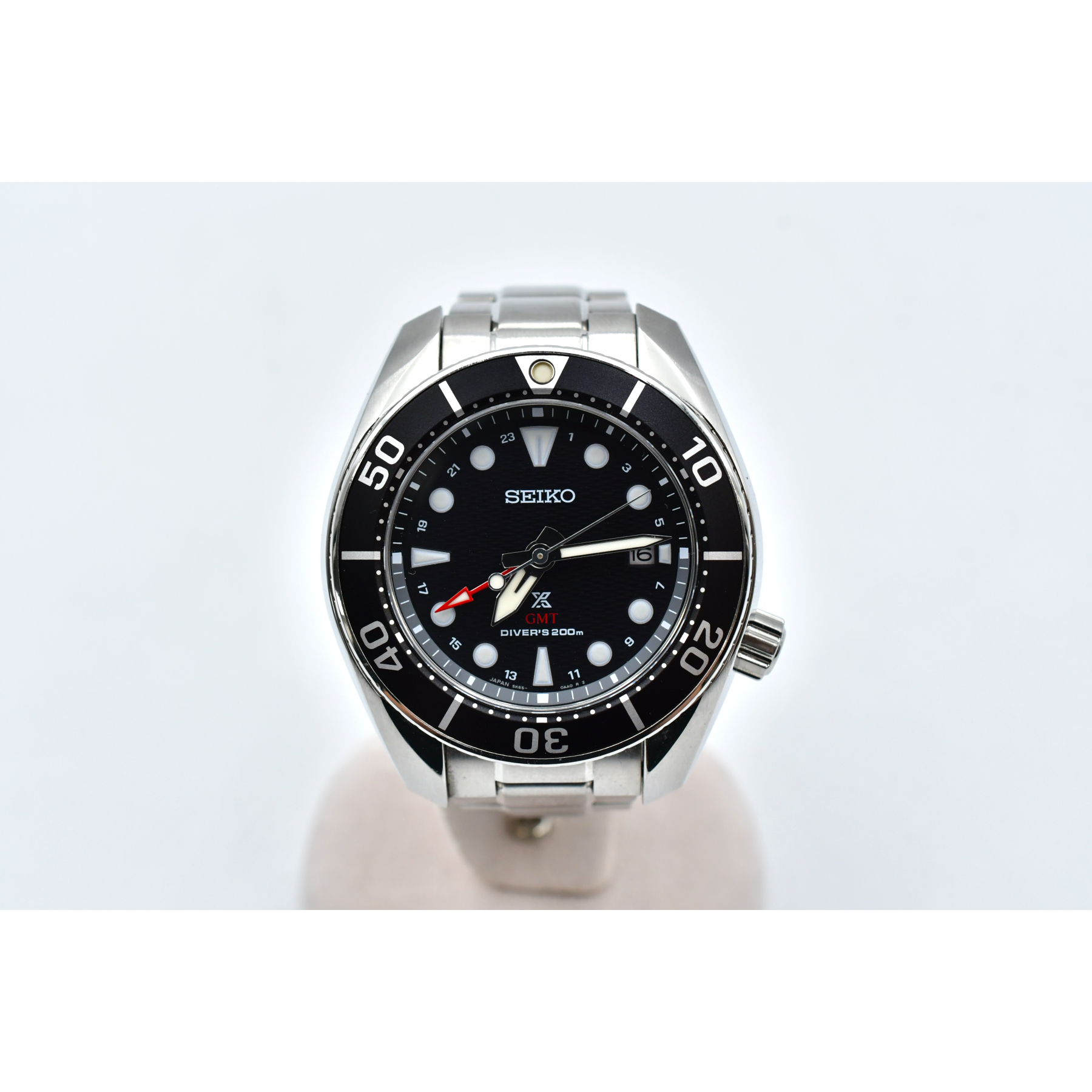 セイコー プロスペックス スキューバダイバー GMT 黒文字盤 SS