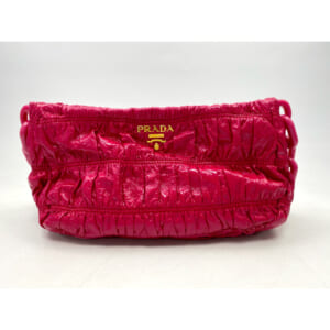 PRADA 2way ショルダーバッグ ナイロン　レザー　赤　三角ロゴ　金具 PRADA 2way ショルダーバッグ ナイロン レザー 赤 三角ロゴ 金具