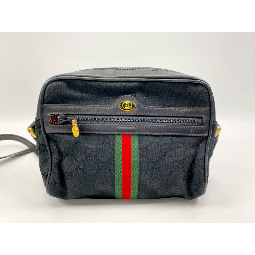 現行極美品 グッチ テクノキャンバス メッセンジャーバッグ シェリーライン 黒 楽天市場】【バッグ】GUCCI グッチ シェリーライン ショルダー