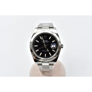 ロレックス デイトジャスト 黒文字盤 オイスターブレス SS/AT 126300 買取実績【買取日：2025年8月15日】