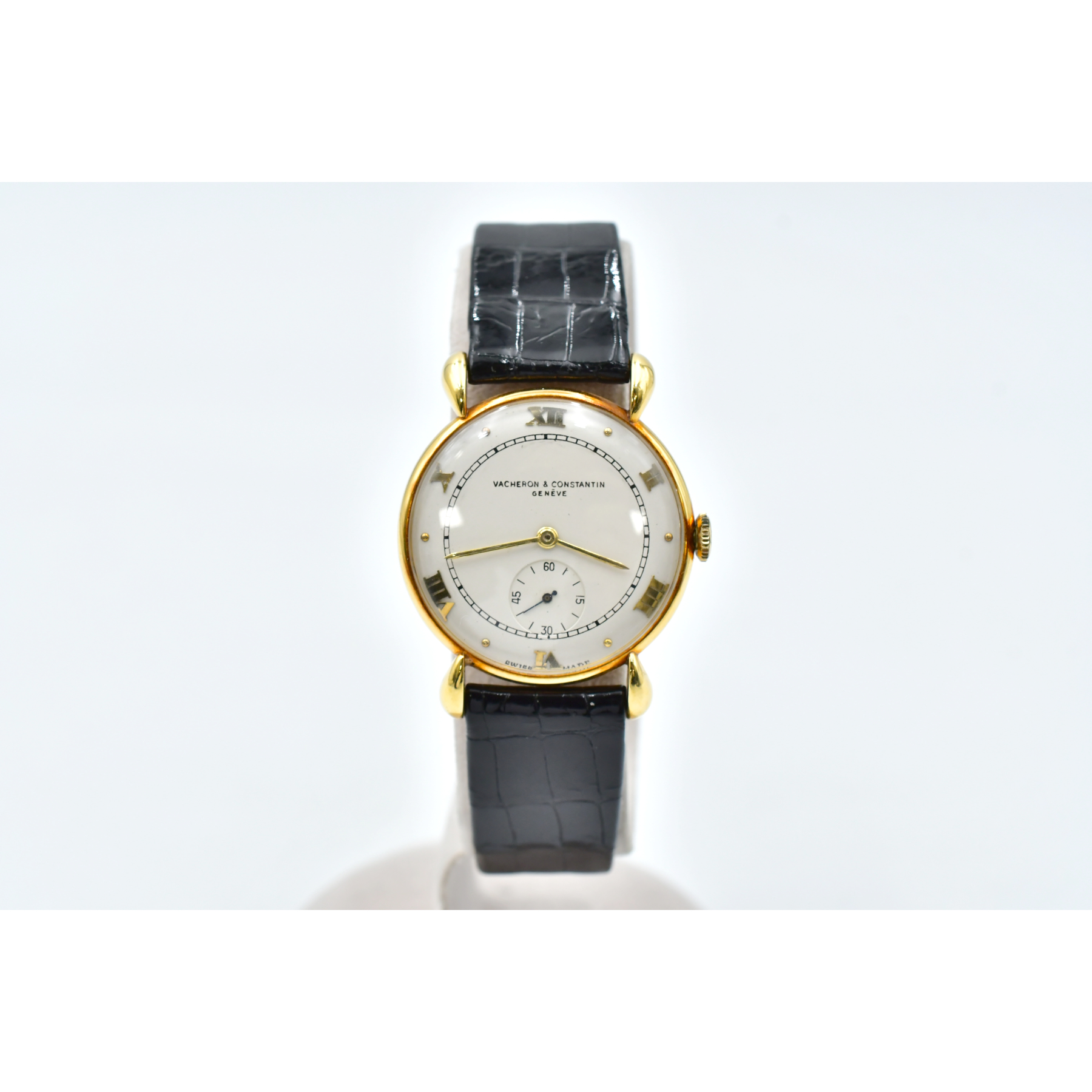 ヴァシュロン・コンスタンタン ティアドロップ スモールセコンド 腕時計 K18×レザー/手巻き Bランク