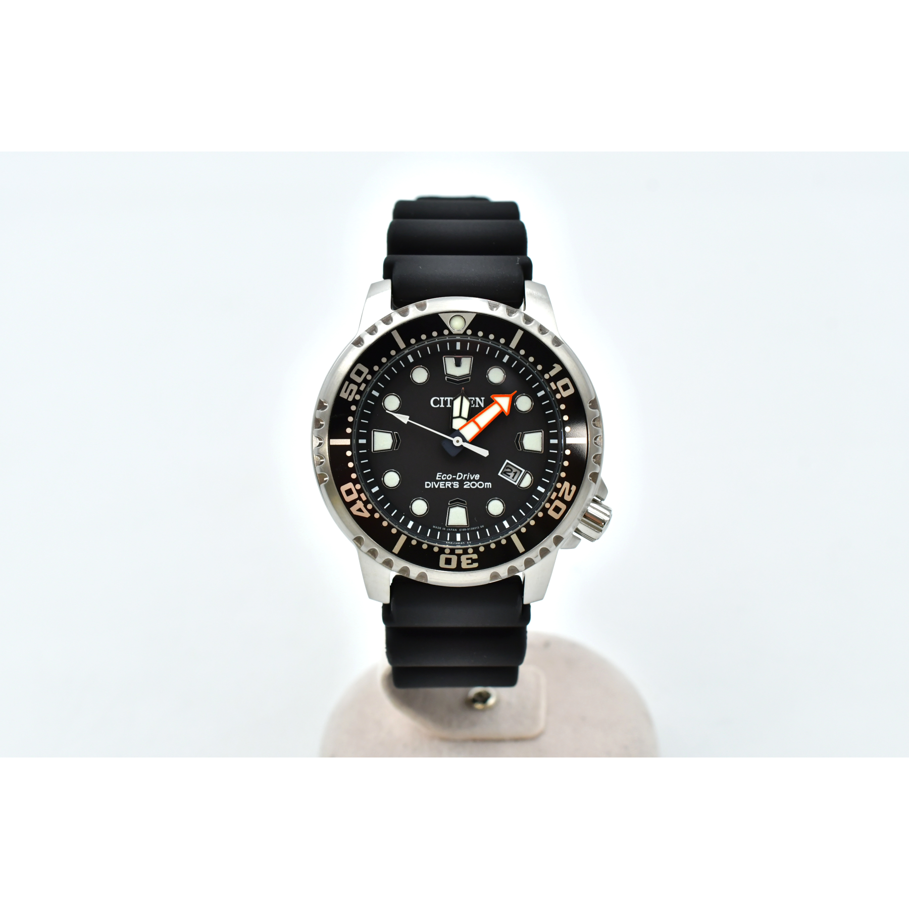 シチズン ECO-DRIVE エコドライブ 腕時計 黒文字盤 SS×ラバー/QZ 買取 