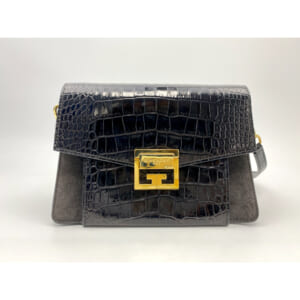 ジバンシィ チェーンショルダーバッグ 黒×グレー クロコ 買取実績【買取日：2025年8月1日】