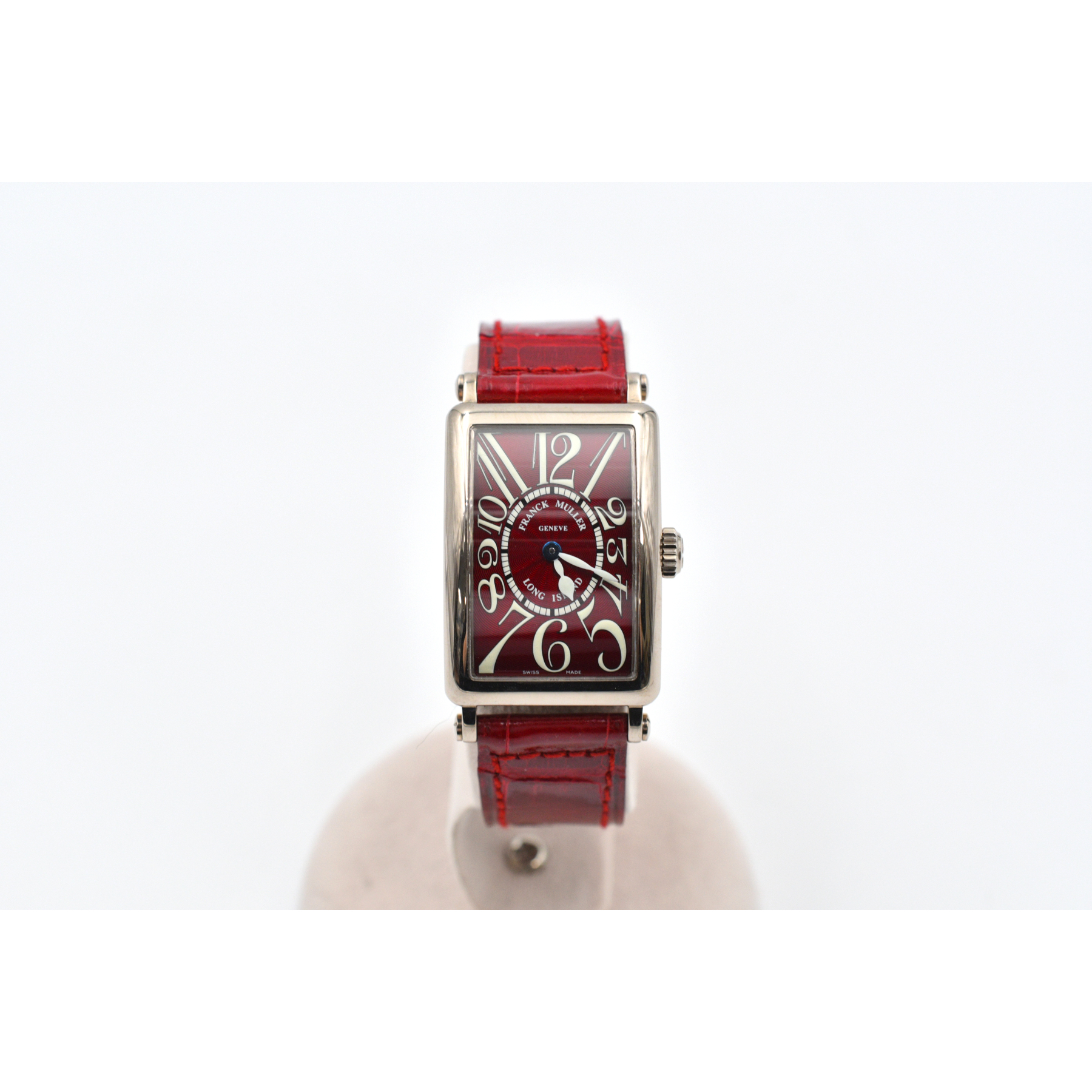 フランク ミュラー ロングアイランド 赤文字版 WG×レザー/QZ 902QZ Bランク