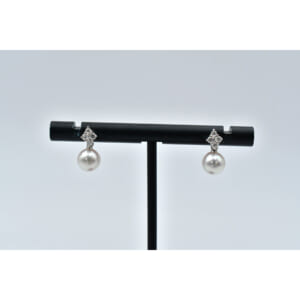 ミキモト パール メレダイヤ ピアス K18WG パール直径6.8mm 買取実績【買取日：2025年8月15日】