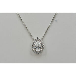 グラフ アイコン ペアシェイプダイヤネックレス 750WG 0.77ct E/VS2/EX/N 買取実績【買取日：2025年8月16日】