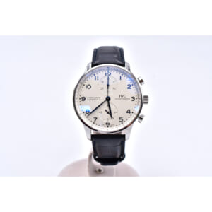IWC ポルトギーゼ クロノグラフ 黒文字盤 SS×革/AT IW371446 買取実績【買取日：2025年8月20日】