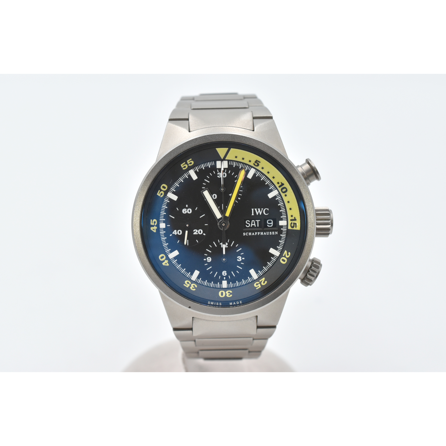 IWC アクアタイマー クロノグラフ 黒文字盤 Ti/AT IW371903 Aランク