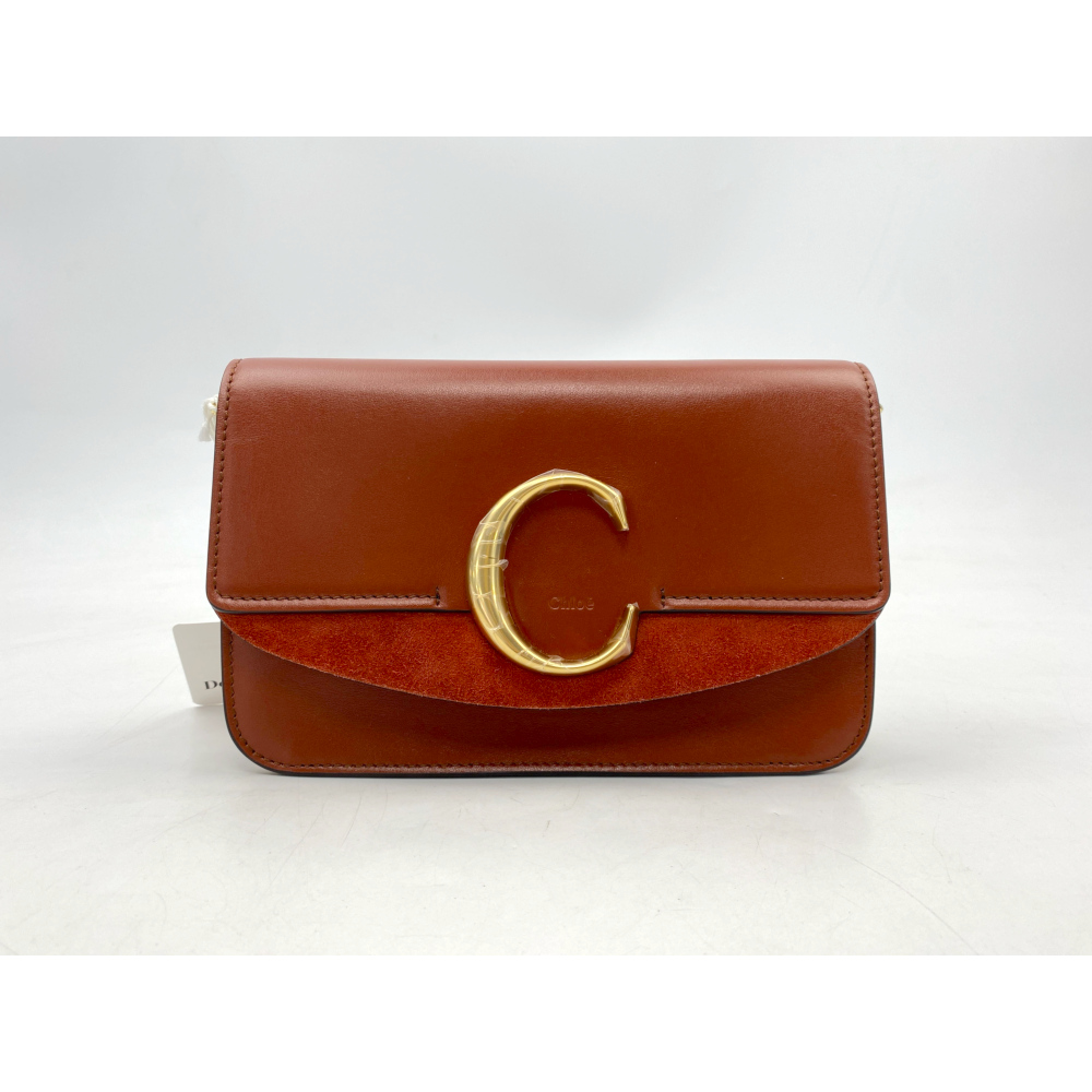 クロエ C ショルダーバッグ ブラウン レザー CHC19SS192A3727S ABランク