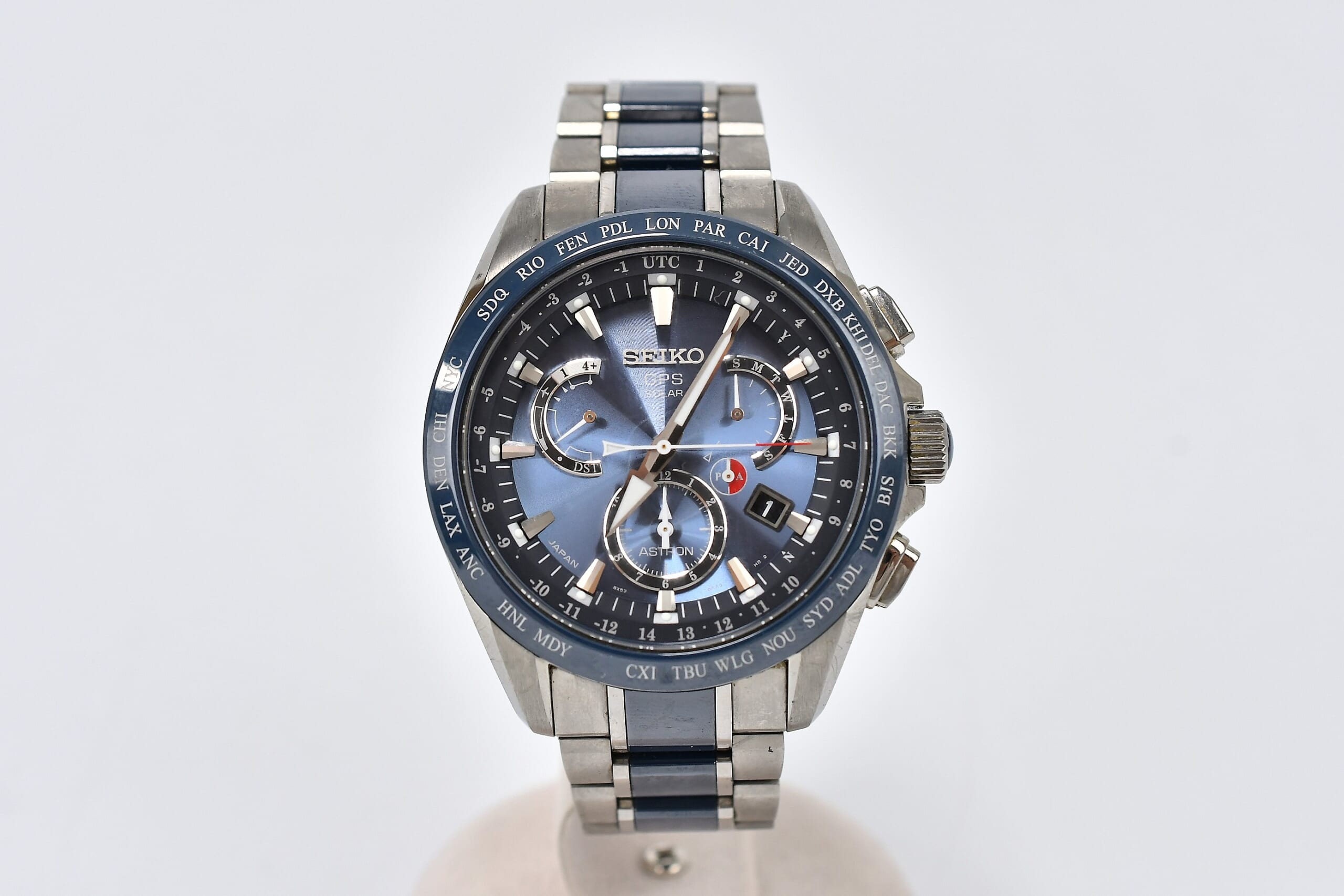 SEIKO アストロン　ブルー文字盤 セイコーアストロンソーラーGPSブルー文字盤SBXB167(8X53-0AB0-2