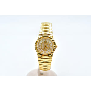 ピアジェ タナグラ パヴェダイヤ×シェル文字盤 750YG/QZ 17043M401D 買取実績【買取日：2025年8月17日】