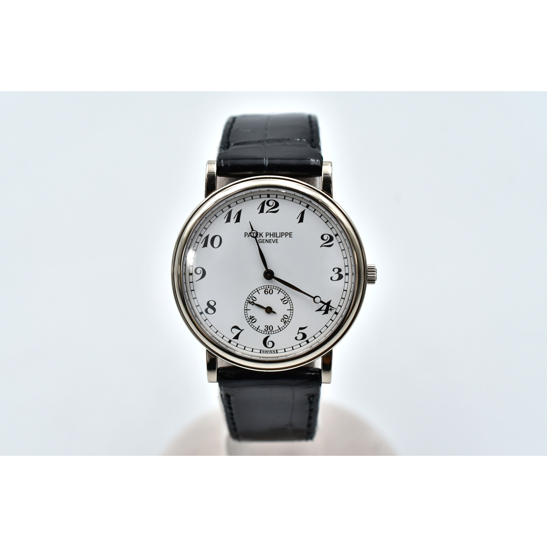 パテック フィリップ カラトラバ 白文字盤 750WG×革/手巻 5022G-012 ABランク
