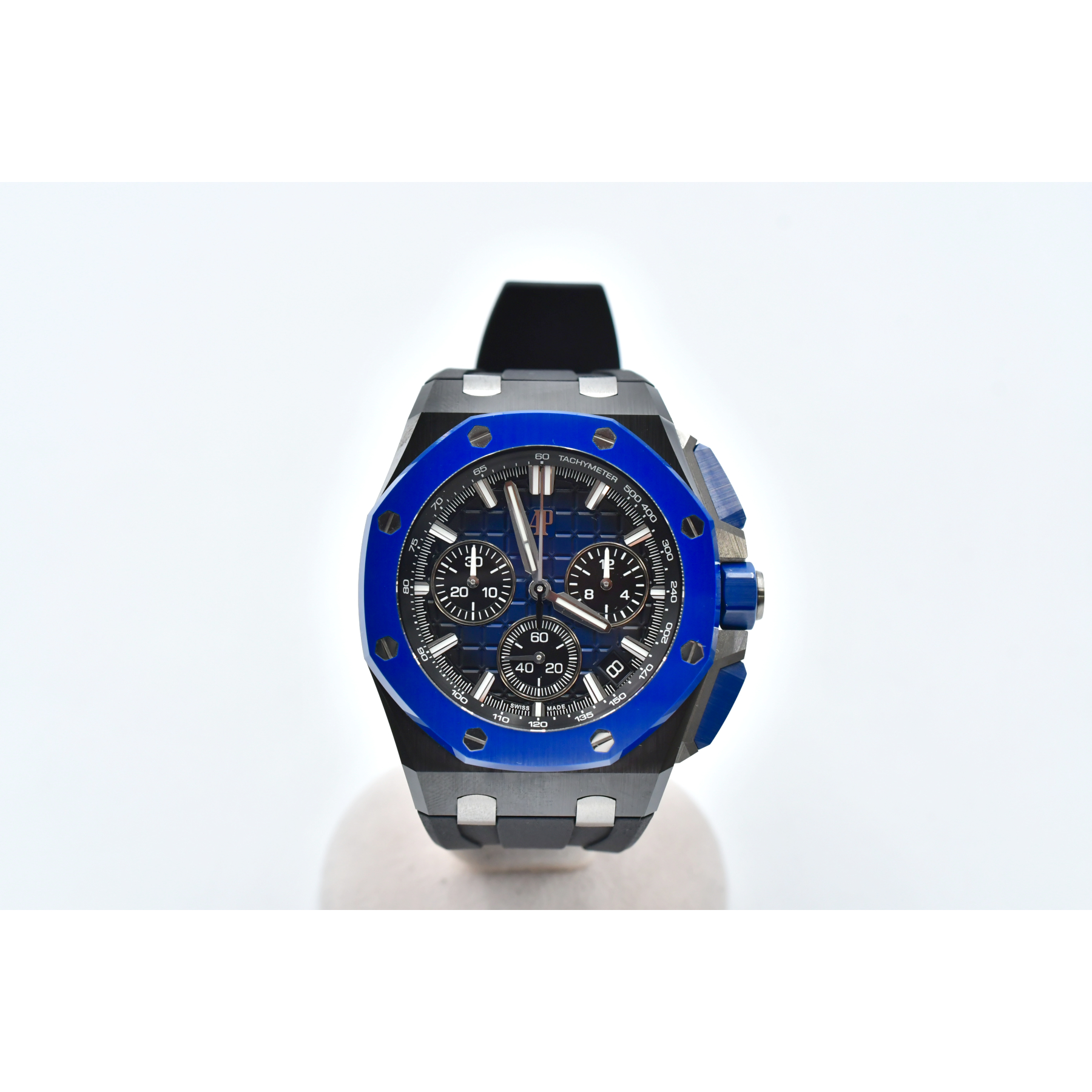 オーデマ ピゲ ロイヤルオーク オフショア クロノグラフ スモークブルー文字盤 CE×ラバー/AT 26420CE.OO.A043VE.01 SAランク